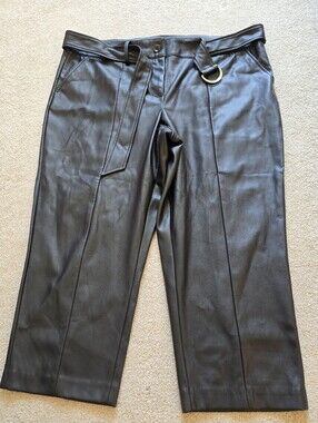 A New Day Faux Leather Belted Pants – Plus Size 20P